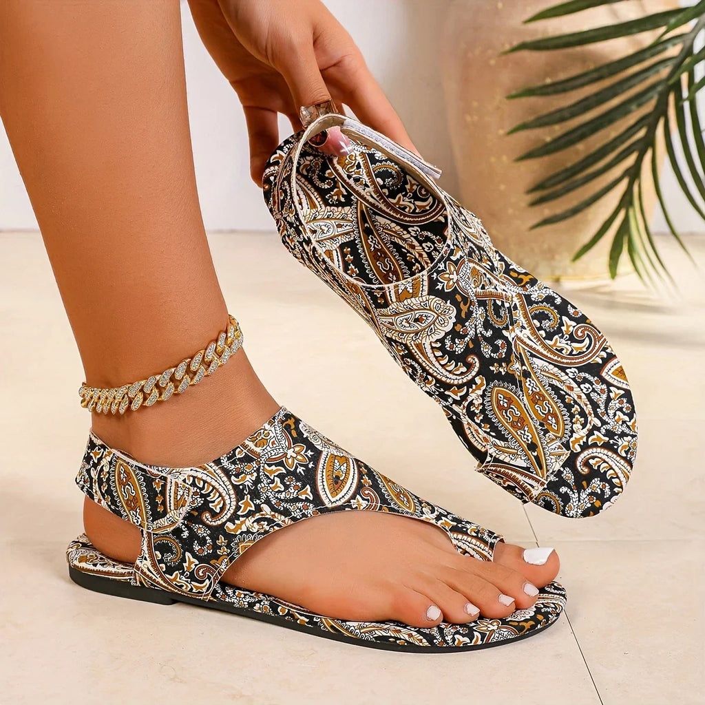 Eleganckie sandały boho w stylu vintage na lato