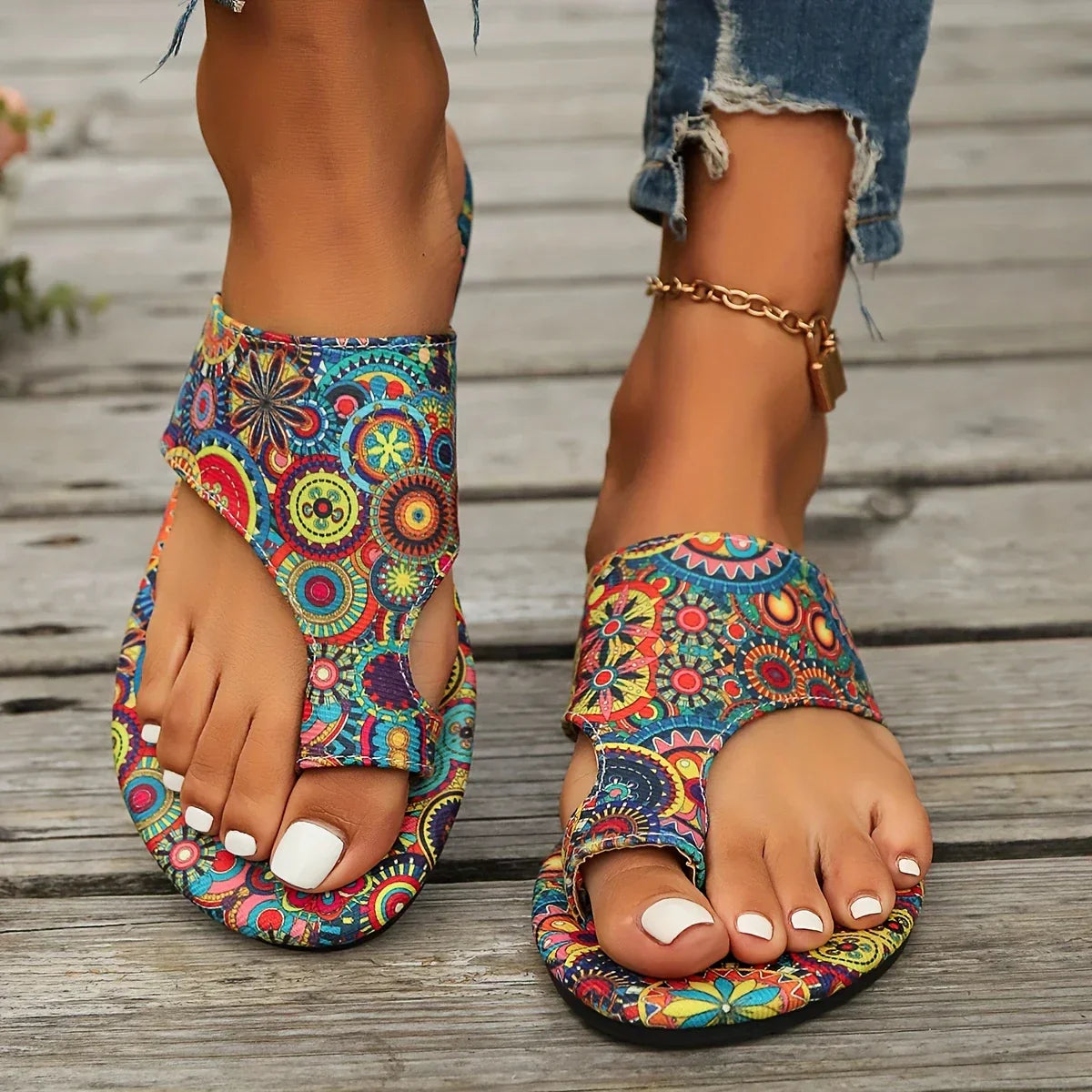 Eleganckie sandały boho w stylu vintage na lato