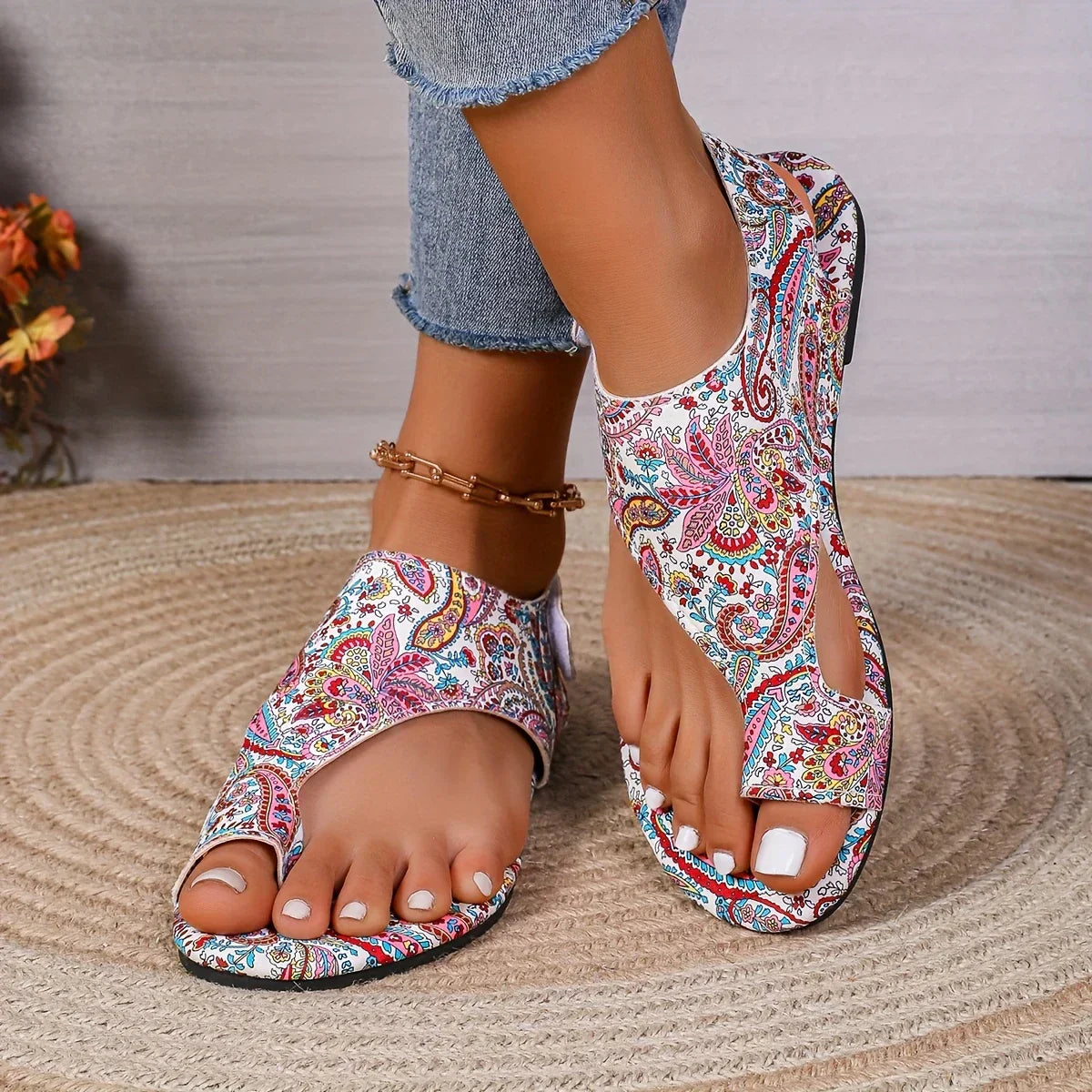 Eleganckie sandały boho w stylu vintage na lato