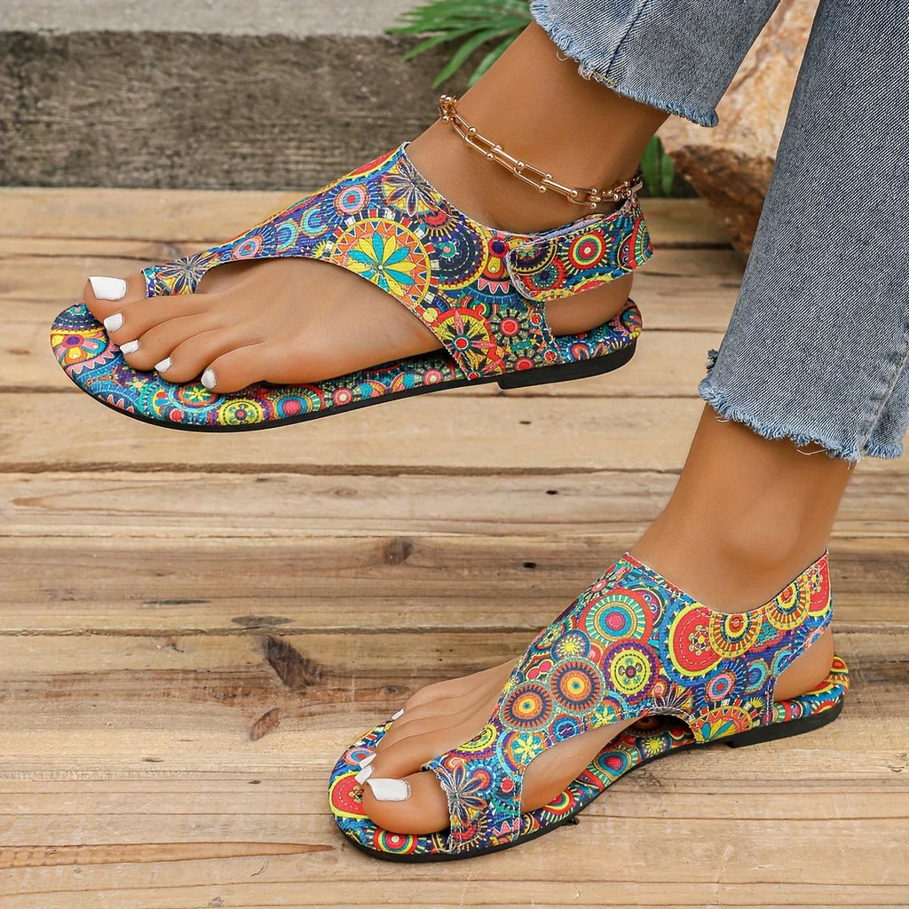 Eleganckie sandały boho w stylu vintage na lato