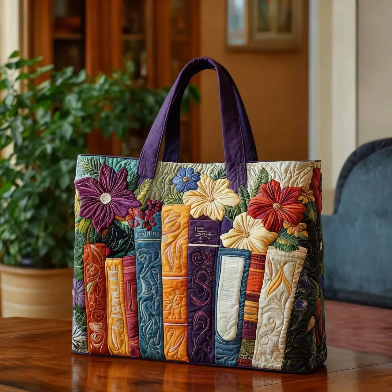 Elegancka torba na książki z miękką podszewką na jesień