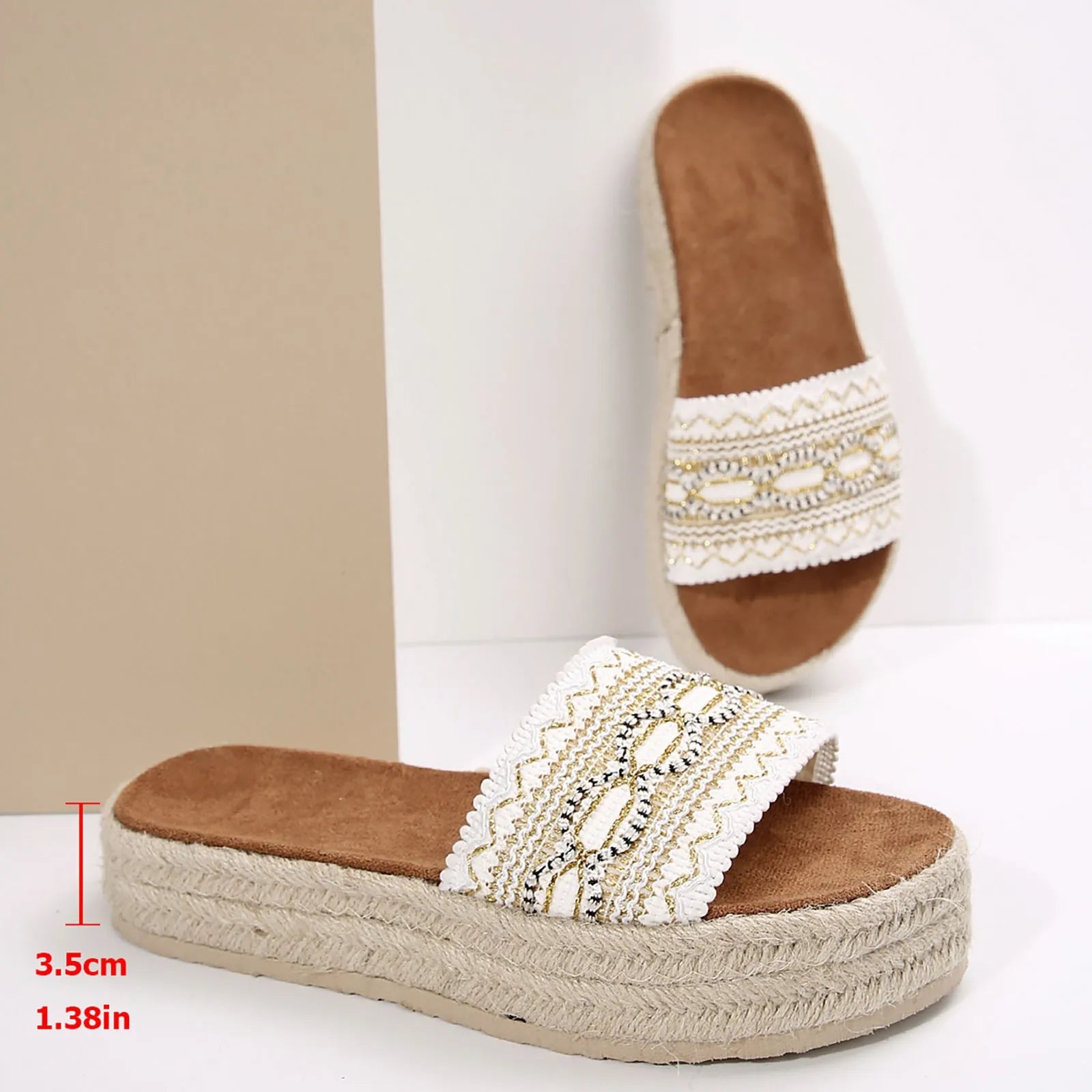 Eleganckie damskie klapki stretch na lato