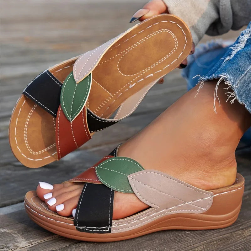 Eleganckie Wsuwane Klapki Domowe na Lato