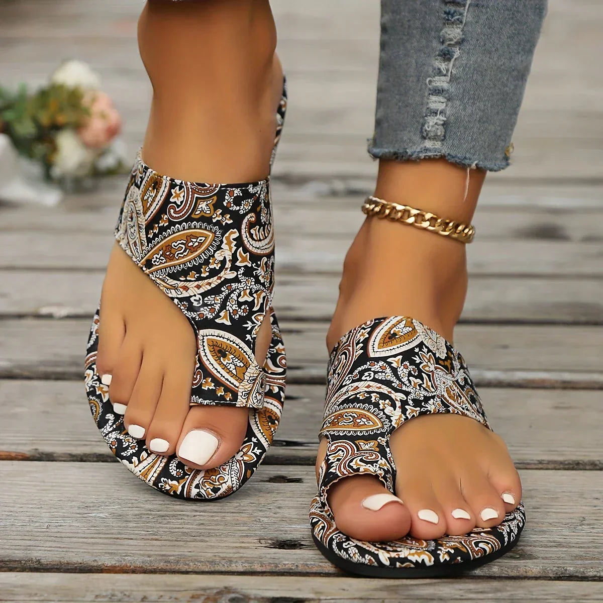 Eleganckie sandały boho w stylu vintage na lato